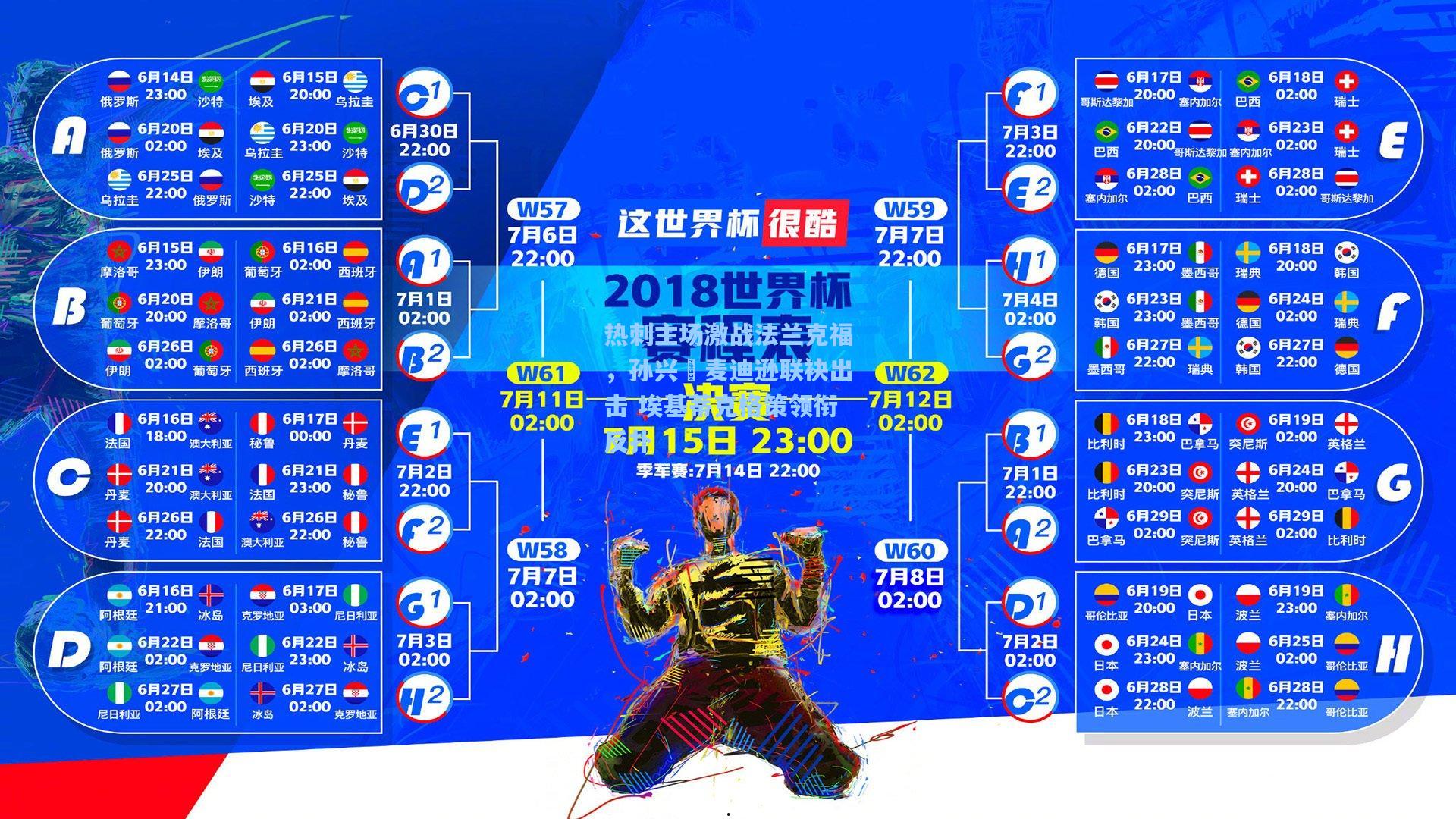 热刺主场激战法兰克福，孙兴慜麦迪逊联袂出击 埃基蒂克格策领衔反扑